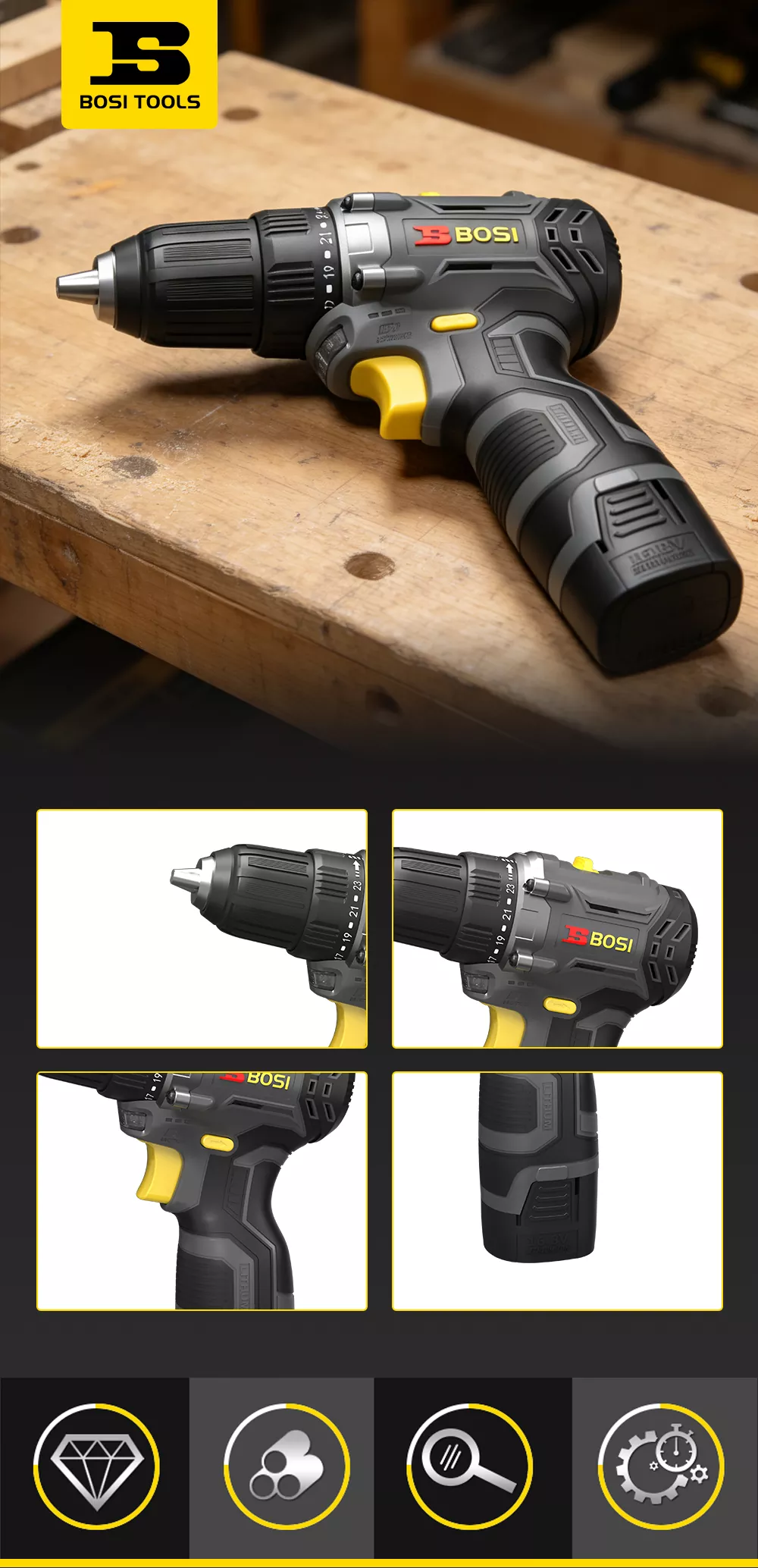 Li-ion Brushless Screwdriver Drill